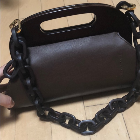 Michael Kors collection leather bag with wood det - Picture 8 of 8